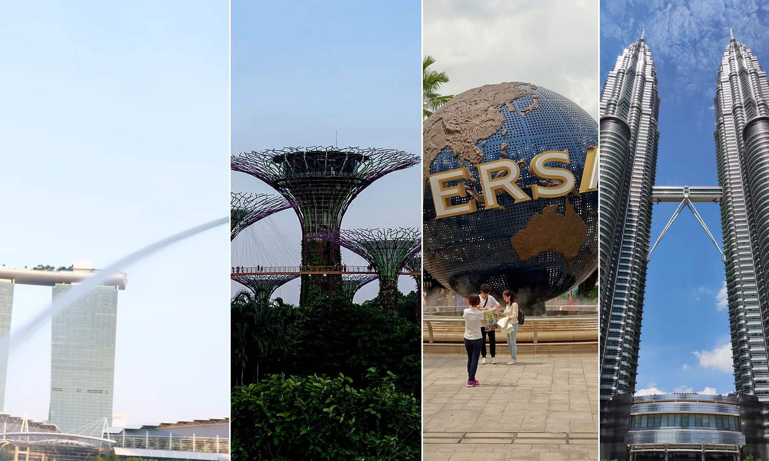 Singapore skyline and Marina Bay
